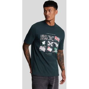 Lyle And Scott - A Guide To Scotland - T-shirt - Navy - Heren