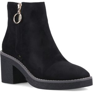 Onlbabette - Laarzen - Enkel Lengte - Ritssluiting - Blok Hak - 6 cm Hakhoogte