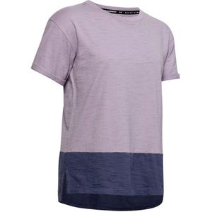 Under Armour - Charged T-shirt - Paars - Korte Mouw