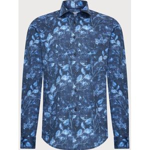 Blue Industry Het leaf-print overhemd |