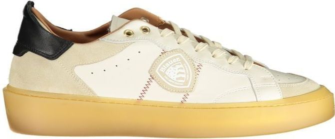 Blauer - Leren Sneaker - Wit - Heren - 45 EU