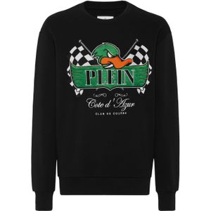 Philipp Plein - Sweatshirt LS Duck - Katoen - Zwart