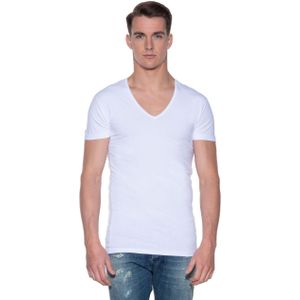 Slater Stretch t-shirt diepe v-hals 2-pack