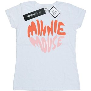 Li-cense Disney dames minnie mouse hartvormig katoenen t-shirt
