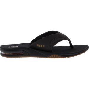 Reef - Fanning - Heren Slipper - Zwart - Combinatie - Comfortabele Pasvorm