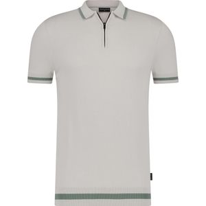 Saint Steve Siem fine knit polo grey