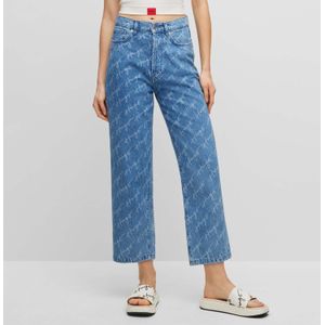 Hugo - 933 - Regular-Fit Jeans - Blauw - Wijde Pijpen - Hoge Stijging