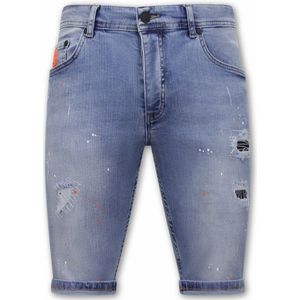 Local Fanatic Denim korte jeans slim fit 1048