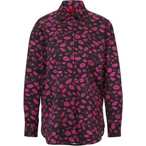 Hugo Boss - The Boyfriend - Blouse - Zwart - Relaxed-Fit