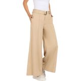 MAC Carletta wide chino pants sand 220