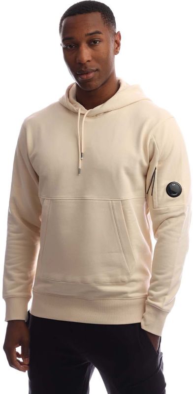 C.P. Company - Diagonal Raised Fleece Lens Hoodie - Crème - Heren