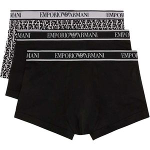 Emporio Armani - GA Eagle - Boxershorts - Zwart - Pack x3