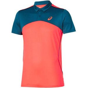 Asics - Speler - Tennis Poloshirt - Roze - 100% Polyester
