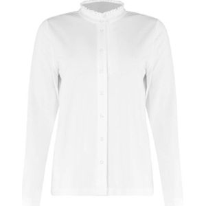 Bloomings - SLT275-8836 - Blouse - Ecru - Lange Mouw