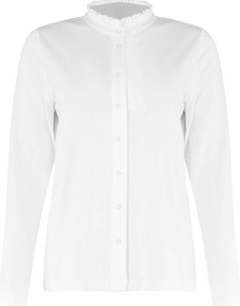 Bloomings - SLT275-8836 - Blouse - Ecru - Lange Mouw