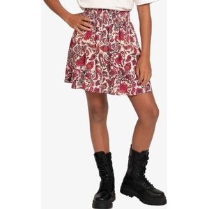 Nik & Nik Meisjes rok paisley vibrant orange fuchsia pop