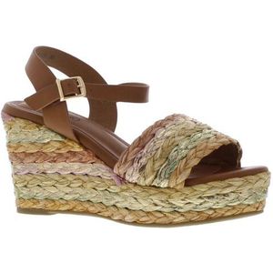 Mia & Jo - Tisja Raffia Sandalen - Beige - Raffia