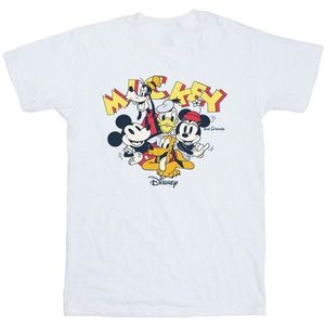 Li-cense - Mickey Mouse - T-shirt - Zwart - 100% Katoen - Korte Mouwen
