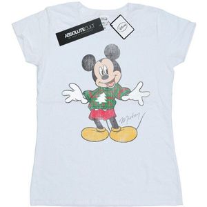 Li-cense Disney dames mickey mouse kersttrui katoenen t-shirt