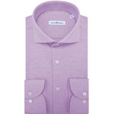 Dutch Dandies Knitted slim fit overhemd met lange mouwen