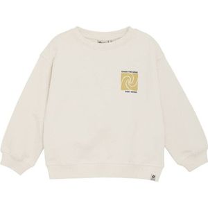 DAILY7 - Oversized Sweater Backprint - Zandkleur - Trui - Jongens