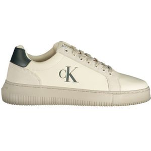 Calvin Klein - Chunky Cupsole Authentic Ym0ym01123 - Sneakers - Beige Creamy White Eggshell Groen