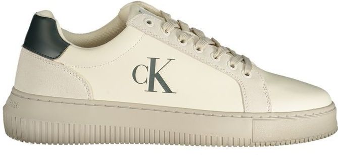 Calvin Klein - Chunky Cupsole Authentic Ym0ym01123 - Sneakers - Beige Creamy White Eggshell Groen