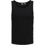 T-shirt - Effen - Jersey - Mouwloos - Normale Pasvorm