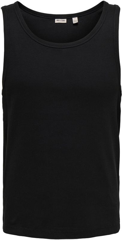 T-shirt - Effen - Jersey - Mouwloos - Normale Pasvorm