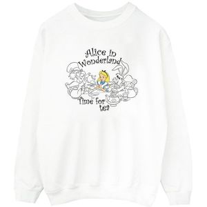 Li-cense Disney heren alice in wonderland tijd voor thee sweatshirt