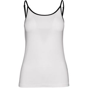 Topje - Wit - Stretch-jersey - Verstelbare Bandjes