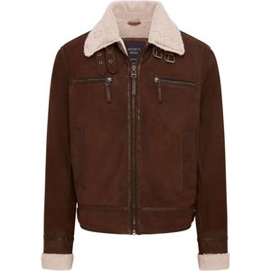 Heren - Bomberjack - Bruin - Echt Schapen Suède - Sandnes