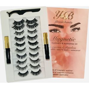 Magnetische Wimpers met Eyeliner pen set van 10