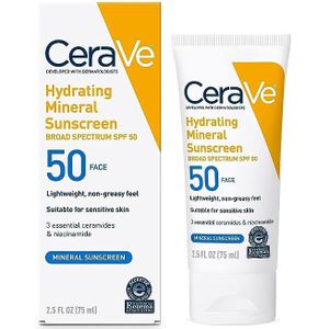 CeraVe Hydrating Mineral Sunscreen SPF50 Face 75ml
