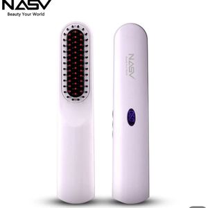 draadloze Stijlborstel  2 in 1 Elektrische Stijlborstel - wit