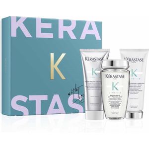 Kérastase Giftset Symbiose- Micro-Peeling Cellulaire- Bain Pureté Anti-Pelliculaire- Fondant Apaisant Essentiel