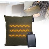 Silvergear Warmtekussen Elektrisch & Oplaadbaar - Warmte Kussen met Accu - 3 Warmtestanden - Groen