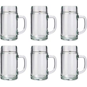 Bierglazen - Bierpullen - Styria - 1 liter - Set van 6