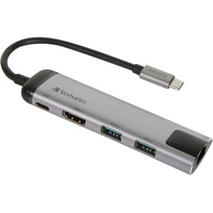 Verbatim USB 3.2 Gen 1 multiport hub, USB-C > 2x USB-A + US