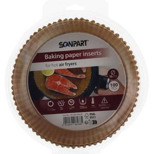 Scanpart bakpapier airfryer 16 cm 100 stuks