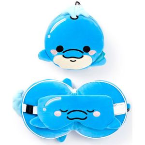 Relaxeazzz - Adoramals Reiskussen - Blauw - 95% Polyester 5% Spandex