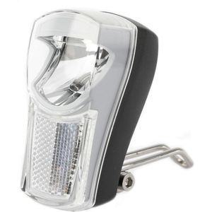 Ikzilight koplamp The Boss, 1 witte led 20LUX. incl bracket en batterijen