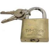 Tricircle Tri-circle hangslot 38mm grijs sleutelslot