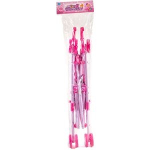 Jono Toys Poppenbuggy hartjes roze