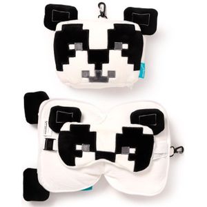 Relaxeazzz Minecraft Panda Rond Reiskussen & Slaapmasker