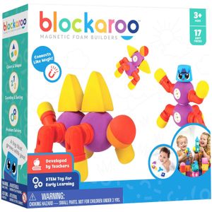 Blockaroo Magnetische Foam Blokken Dieren, 17dlg.