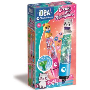 CLEMENTONI - Creatieve Set - Fantasiedieren - 3 Marker Stiften - Italië