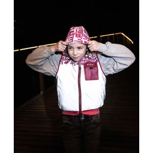 Wowow reflecterend vest "yoho jacket pink fr" reflective children yoho pink gr.m