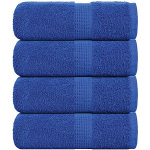 VidaXL Gastendoekjes 4 st 30x50 cm 360 g/m² 100% katoen blauw