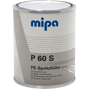 Mipa spuitplamuur "p 60 s". ds.p60s spray filler 1l m.haerter